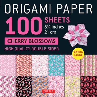 Origami Paper 100 sheets Cherry Blossoms 8 1/4" (21 cm), Tuttle Studio - Gebonden - 9780804857390