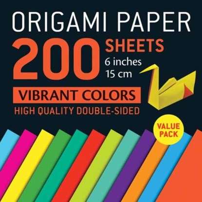 Origami Paper 200 sheets Vibrant Colors 6" (15 cm), Tuttle Studio - Gebonden - 9780804857789