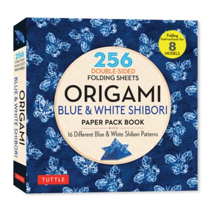 Origami Blue & White Shibori Paper Pack Book, Tuttle Studio - Paperback - 9780804859622