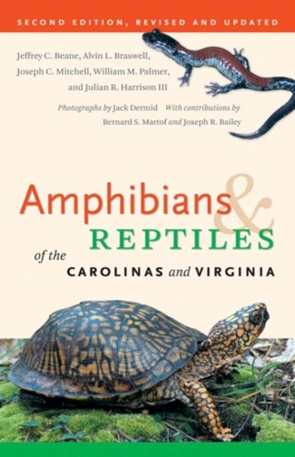 Amphibians and Reptiles of the Carolinas and Virginia, 2nd Ed, William M. Palmer - Paperback - 9780807871126