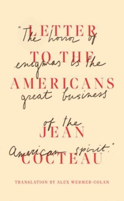 Letter to the Americans, Jean Cocteau - Paperback - 9780811231596