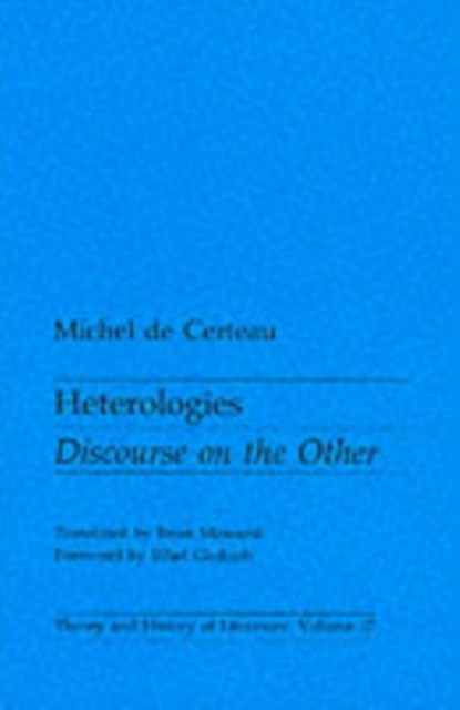 Heterologies, Michel De Certeau - Paperback - 9780816614042