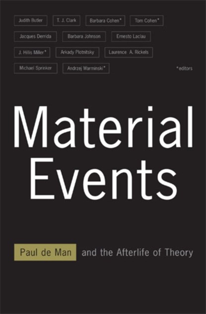 Material Events, Tom Cohen ; Barbara Cohen - Gebonden - 9780816636136