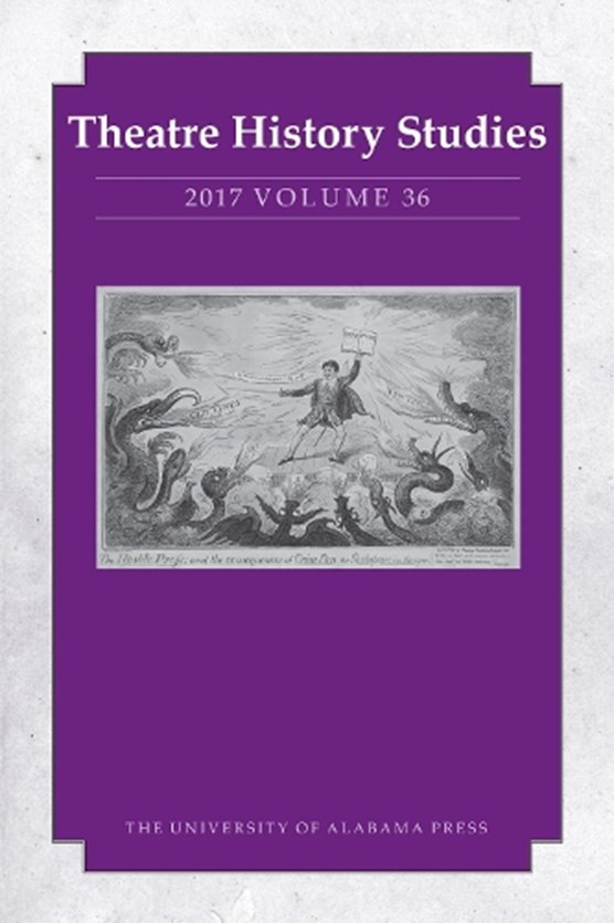 Theatre History Studies 2017, Volume 36