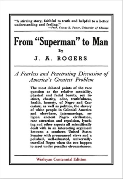 From "Superman" to Man, J. A. Rogers - Ebook - 9780819575531