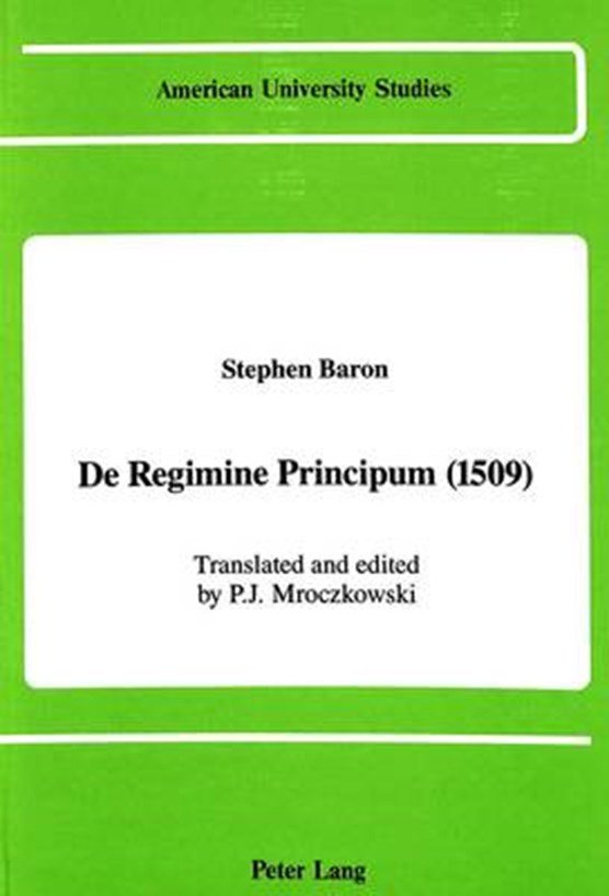 De Regimine Principum (1509)