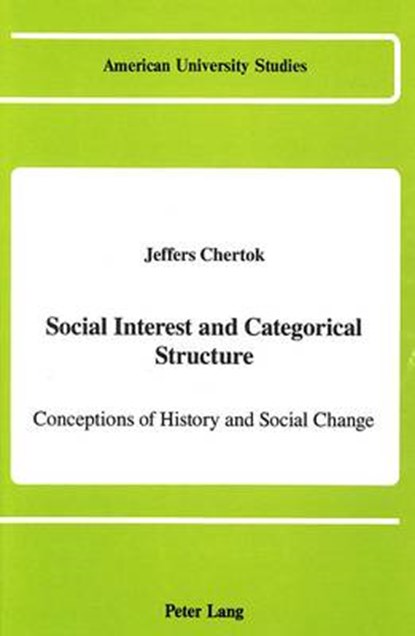 Social Interest and Categorical Structure, Jeffers Chertok - Gebonden - 9780820411286