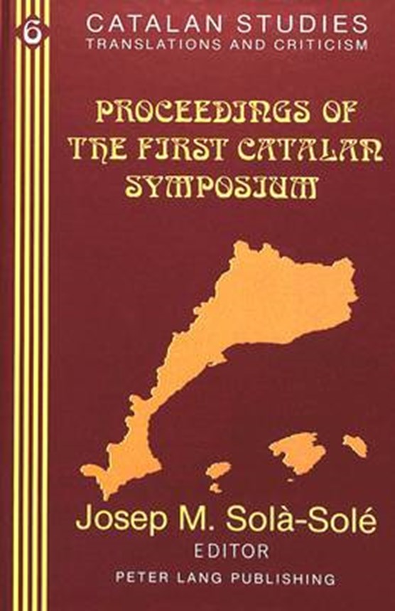 Proceedings of the First Catalan Symposium