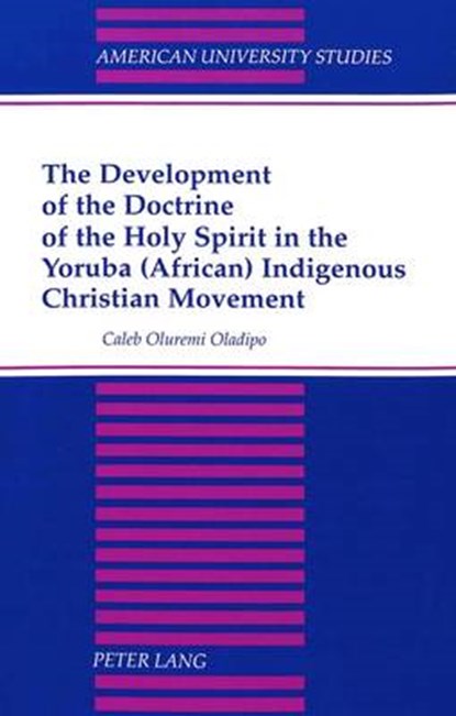 The Development of the Doctrine of the Holy Spirit in the Yoruba (African) Indigenous Christian Movement, Caleb Oluremi Oladipo - Paperback - 9780820427089