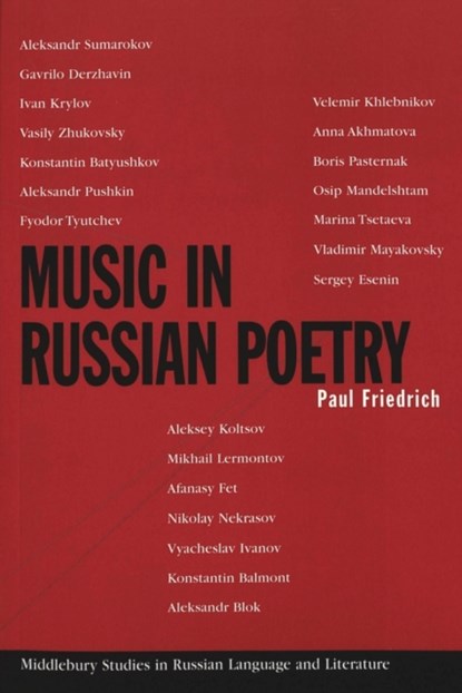 Music in Russian Poetry, Paul Friedrich - Paperback - 9780820433479