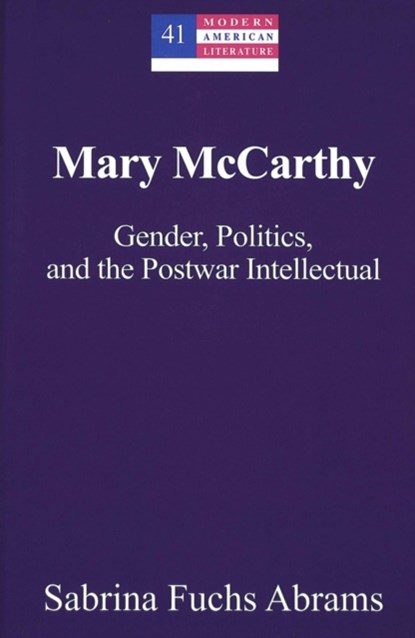 Mary McCarthy, Sabrina Fuchs Abrams - Gebonden - 9780820468075
