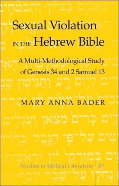 Sexual Violation in the Hebrew Bible, Mary Anna Bader - Gebonden - 9780820478739