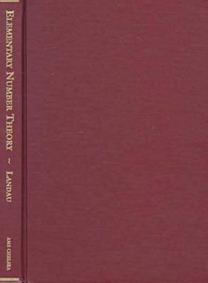 Elementary Number Theory, Edmund Landau - Gebonden - 9780821820049