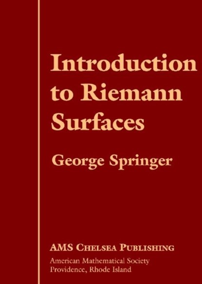 Introduction to Riemann Surfaces, American Mathematical Society - Gebonden - 9780821831564