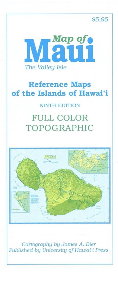 Map of Maui: The Valley Isle, James A. Bier - Paperback - 9780824873851