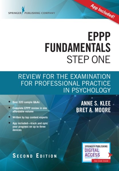 EPPP Fundamentals, Step One, ANNE L.,  PhD Klee ; Bret A., PsyD, ABPP Moore - Paperback - 9780826188243
