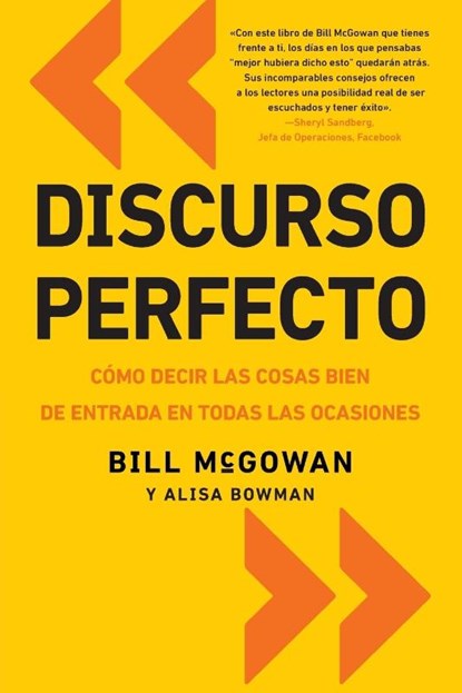 Discurso Perfecto, Bill McGowan ; Alisa Bowman - Paperback - 9780829701937