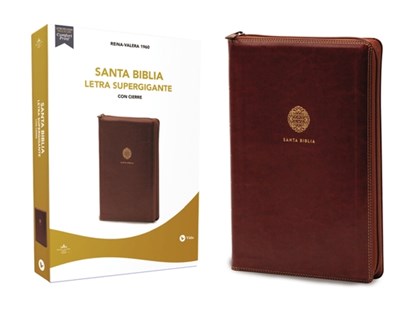 Rvr60, Santa Biblia, Letra Supergigante, Leathersoft, Café, Con Cierre, Comfort Print, Rvr 1960- Reina Valera 1960 - Gebonden - 9780829702729