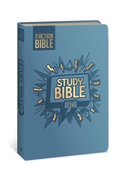 David C Cook: Action Bible Study Bible Esv, Leathersoft, Blu, David C Cook - Gebonden - 9780830787449