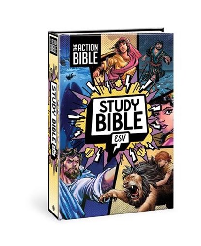 The Action Bible Study Bible Esv, Hardcover, Full Color, David C Cook - Gebonden - 9780830787470