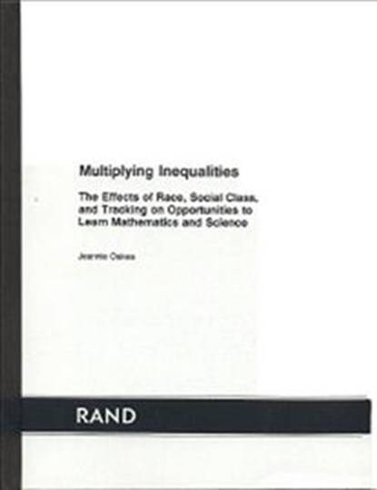 Multiplying Inequalities, Jeannie Oakes - Paperback - 9780833010803