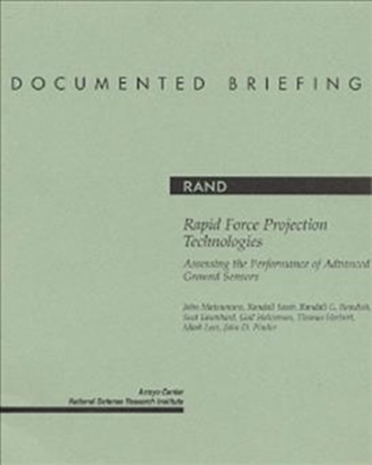 RAPID FORCE PROJECTION TECHNOL, niet bekend - Paperback - 9780833027245