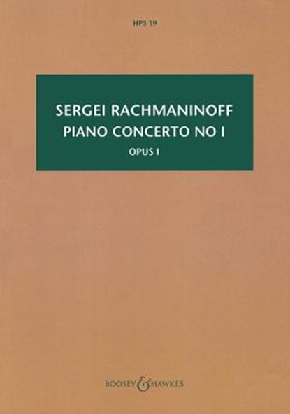Piano Concerto No. 1, Op. 1, niet bekend - Paperback - 9780851627304