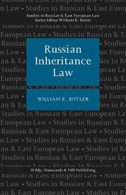 Russian Inheritance Law, William E Butler - Gebonden - 9780854901487