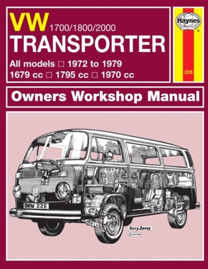 VW Transporter 1700, 1800 & 2000 (72 - 79) Haynes Repair Manual, Haynes Publishing - Paperback - 9780857337412