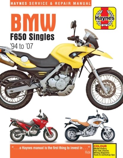 BMW F650 Singles (94 - 07) Haynes Repair Manual, Haynes Publishing - Paperback - 9780857338662