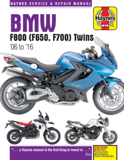 BMW F650, F700 & F800 Twins (06-16) Haynes Repair Manual, Phil Mather - Paperback - 9780857339218