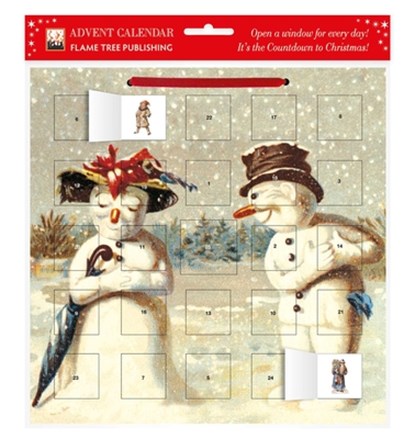 Mr & Mrs Snowman advent calendar (with stickers), Flame Tree Studio - Paperback - 9780857750679