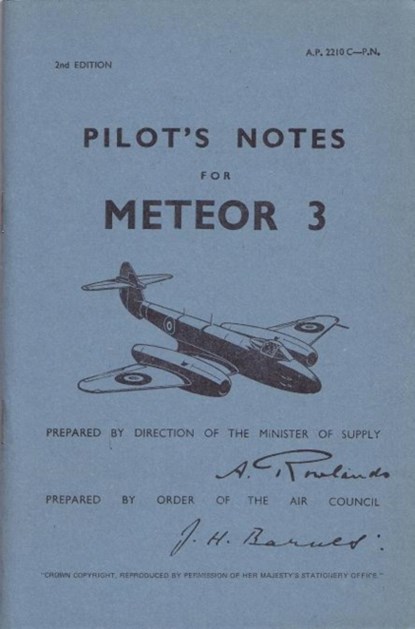 Meteor III Pilot's Notes, niet bekend - Paperback - 9780859790291