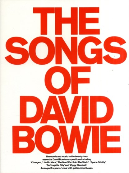 The Songs Of David Bowie, Mick Rock - Paperback - 9780860010043