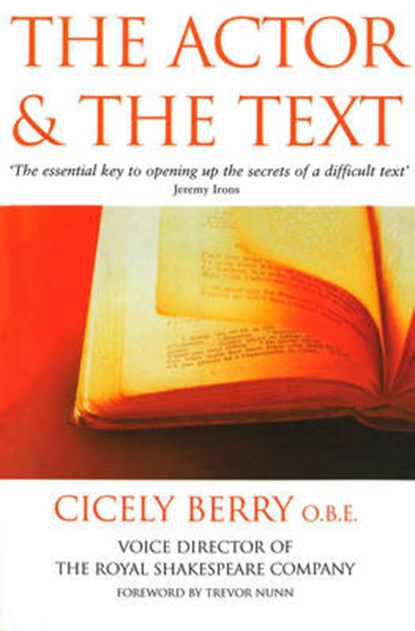 The Actor And The Text, Cicely Berry - Paperback - 9780863697050