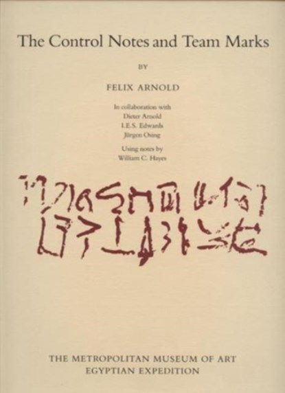 The Control Notes and Team Marks, Felix Arnold - Gebonden - 9780870995514