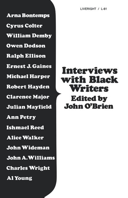 Interviews with Black Writers, John O'Brien - Paperback - 9780871402813