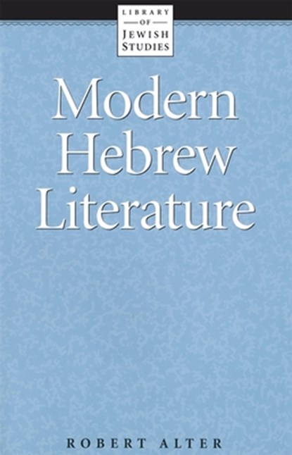 Modern Hebrew Literature, Robert Alter - Paperback - 9780874412352