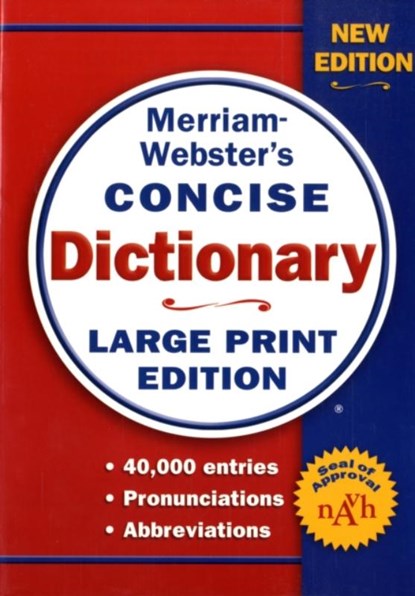 Merriam-Webster's Concise Dictionary, Merriam-Webster Inc. - Paperback - 9780877796442