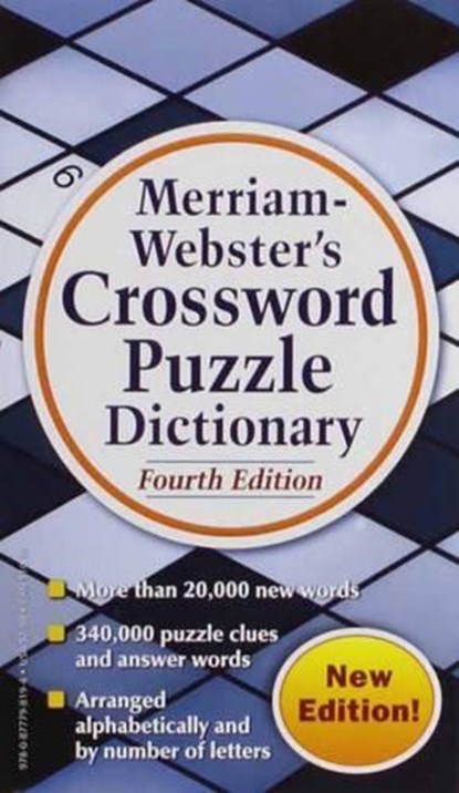 Merriam Webster's Crossword Puzzle Dictionary, Merriam-Webster Inc. - Paperback - 9780877798194