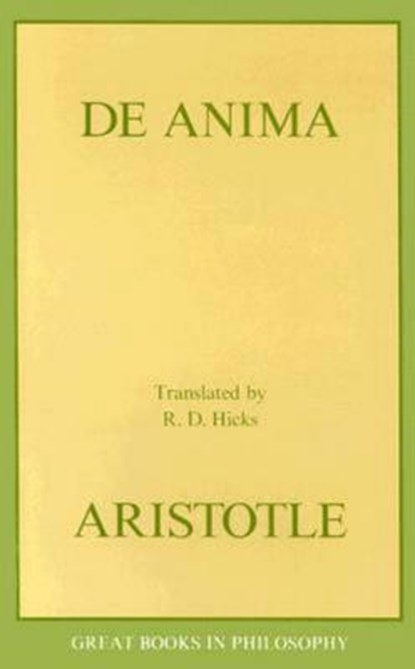 De Anima, Aristotle - Paperback - 9780879756109