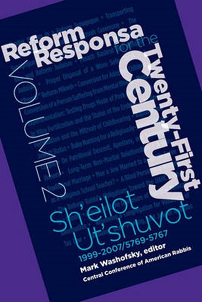 Reform Responsa for the Twenty-First Century Volume 2, Mark Washofsky - Paperback - 9780881231618
