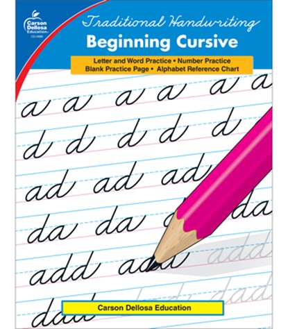 Traditional Handwriting: Beginning Cursive, Grades 2 - 5, Carson Dellosa Education - Paperback - 9780887245077