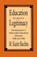 Education As and for Legitimacy, M.K. Bacchus - Paperback - 9780889202313