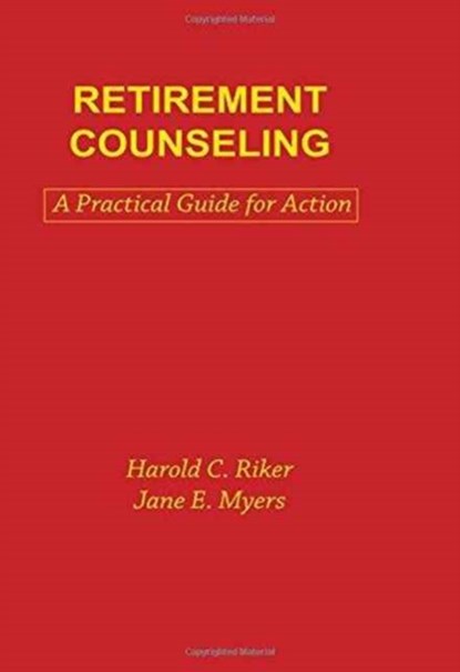 Retirement Counseling, Jane E. Myers ; Harold C. Riker - Gebonden - 9780891166283