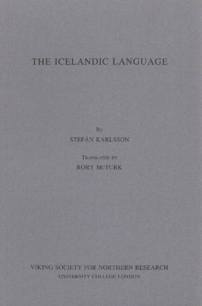 Icelandic Language, Stefan Karlsson - Paperback - 9780903521611
