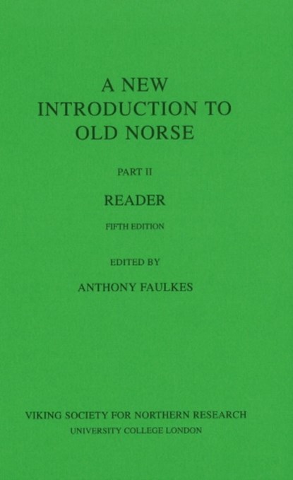 New Introduction To Old Norse, Anthony Faulkes - Paperback - 9780903521833