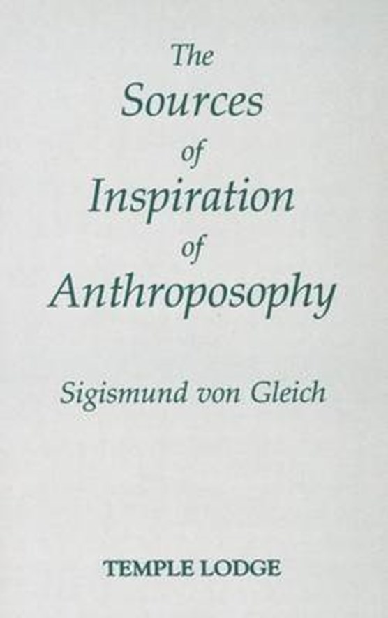 The Sources of Inspiration of Anthroposophy