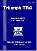 Triumph Parts Catalogue: Tr4 | Brooklands Books Ltd | 