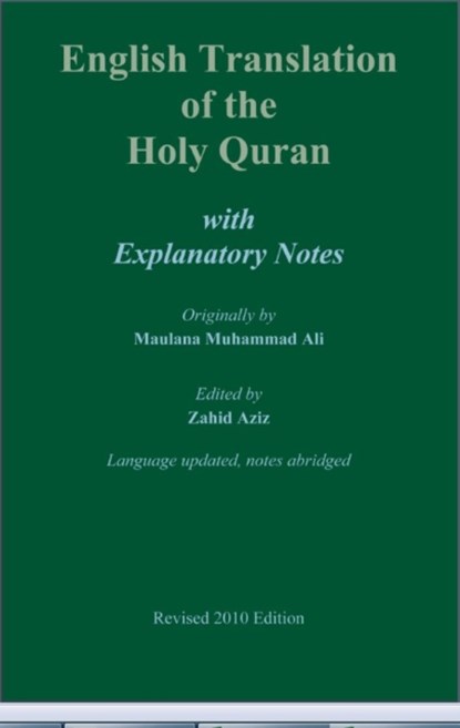 The Holy Quran: English Translation, Maulana Muhammad Ali - Gebonden - 9780913321775